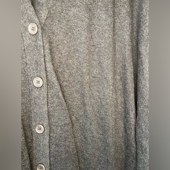 FIG Dark Gray Button-Up Poncho - Picture 2 of 7